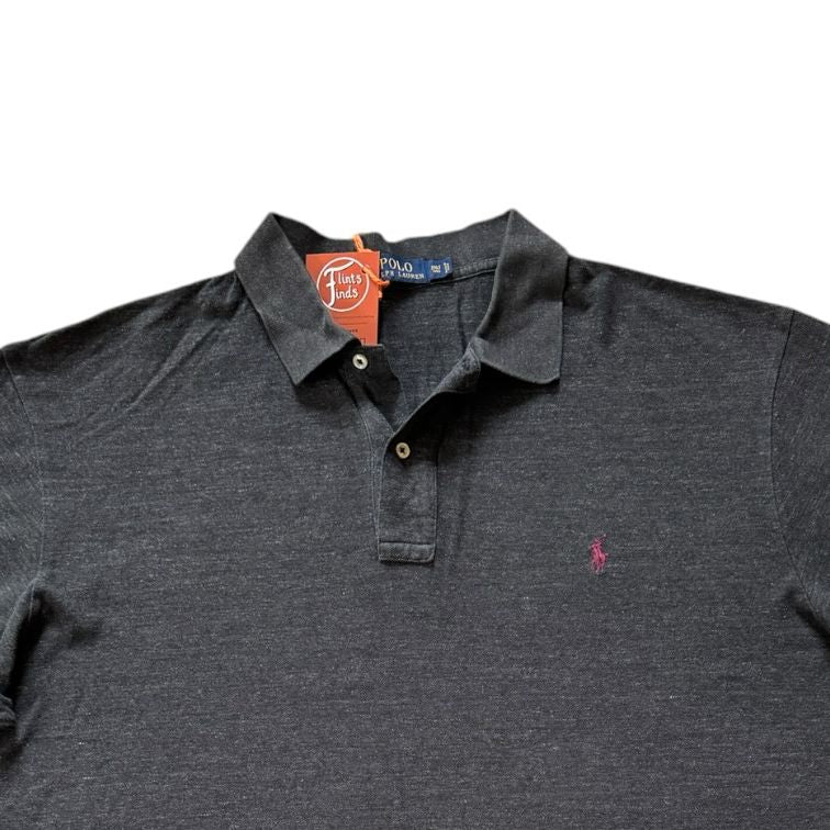 2XLT Ralph Lauren Grey Speckled Polo Shirt