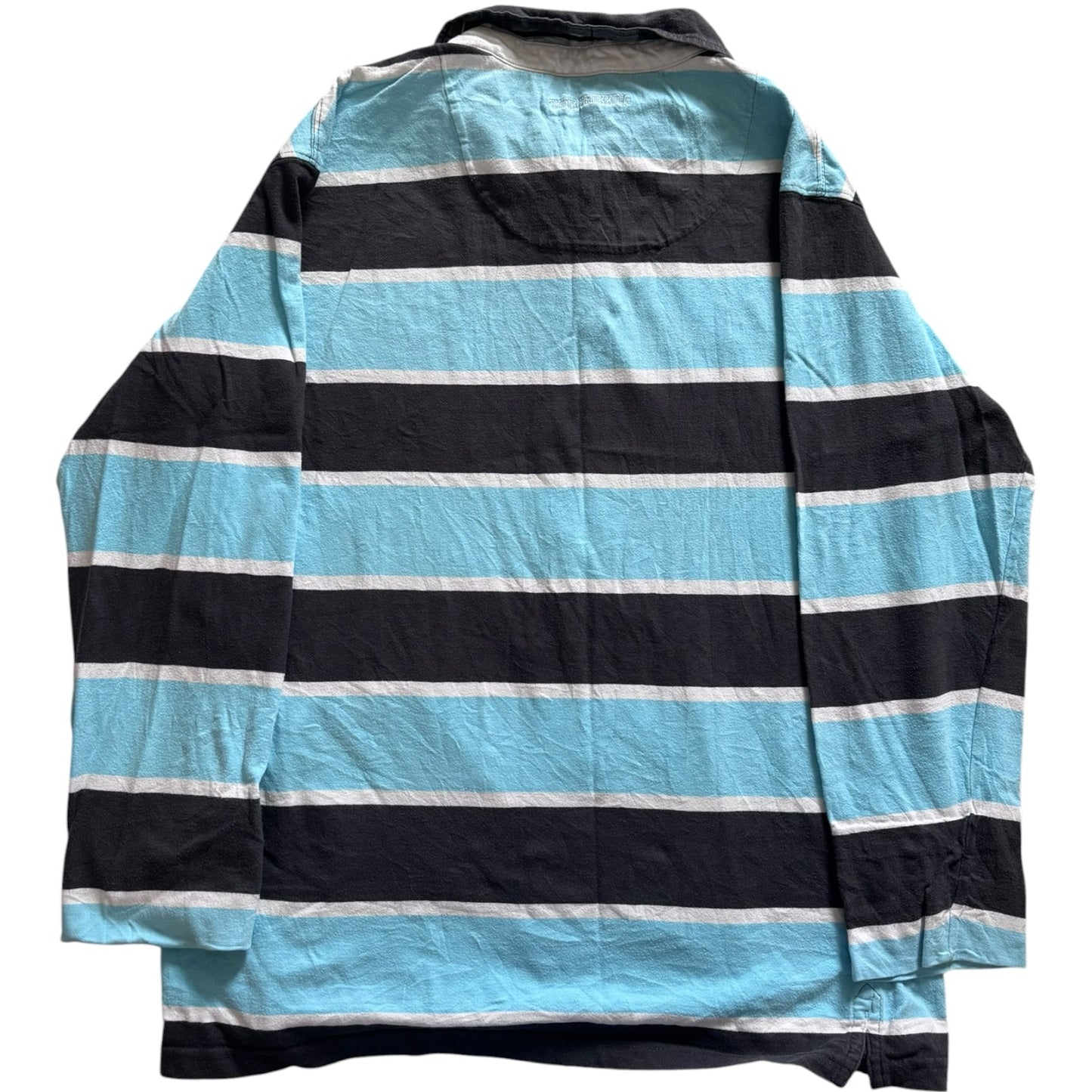 Extra large At Company Blue and Washed Black Rugby Shirt