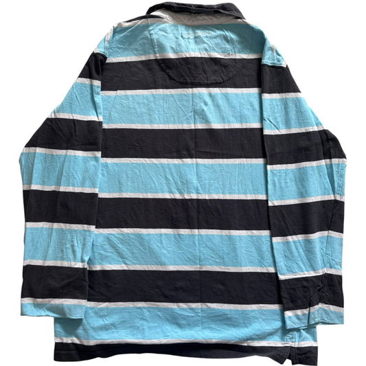 Extra large At Company Blue and Washed Black Rugby Shirt