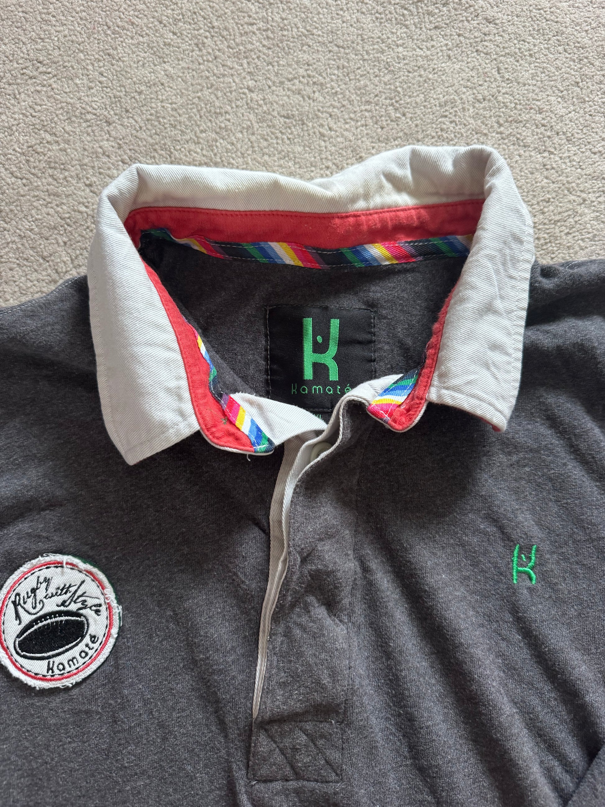 Extra large Kamaté Grey Rugby Shirt