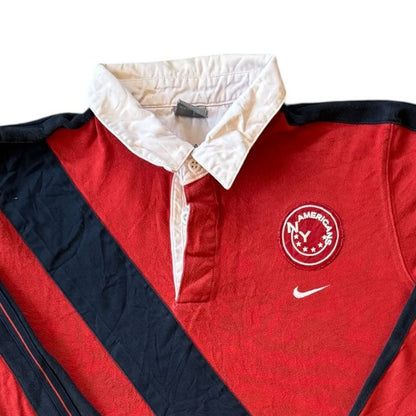 Medium Nike NY Americans Red Rugby Shirt