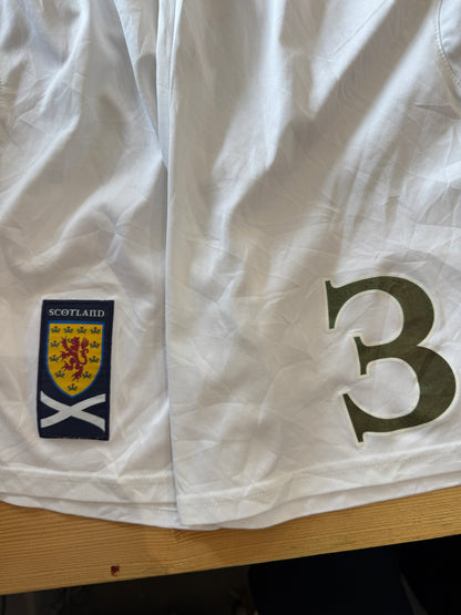 2007-09 Medium Diadora White Scotland Football Shorts