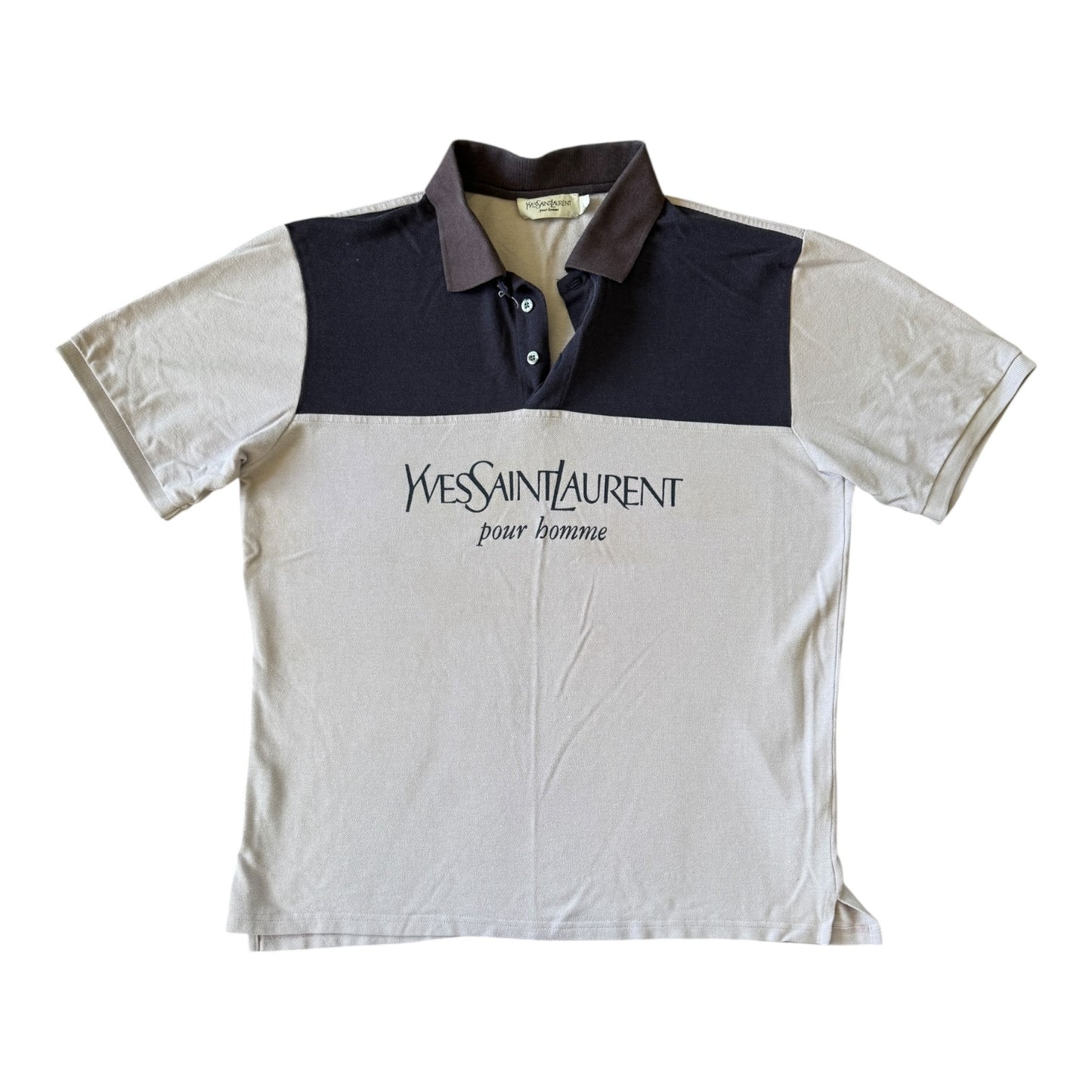 Large Yves Saint Laurent Light Pink Polo Shirt