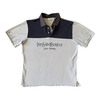 Large Yves Saint Laurent Light Pink Polo Shirt