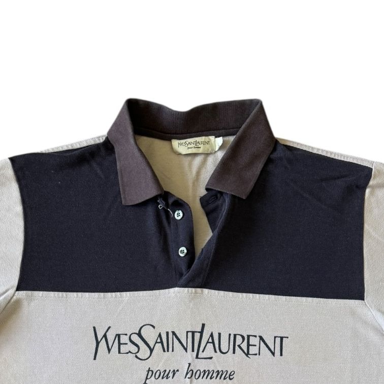 Large Yves Saint Laurent Light Pink Polo Shirt