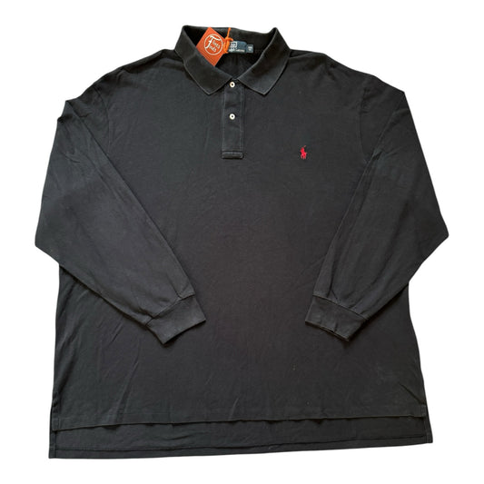3XB Ralph Lauren Black Long Sleeved Polo Shirt