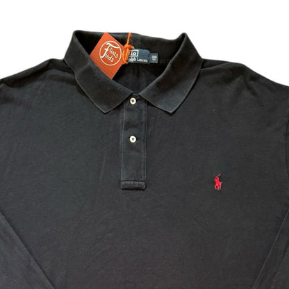 3XB Ralph Lauren Black Long Sleeved Polo Shirt