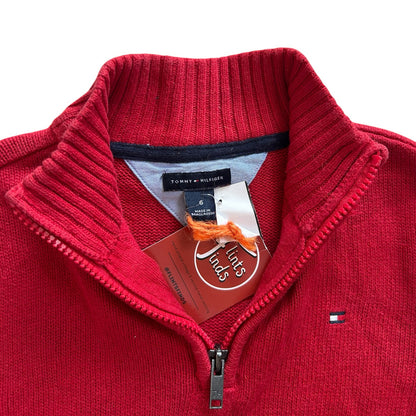 Aged 6 Tommy Hilfiger Red 1/4 Zip