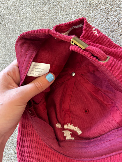 Noodie Run Red Corduroy Cap