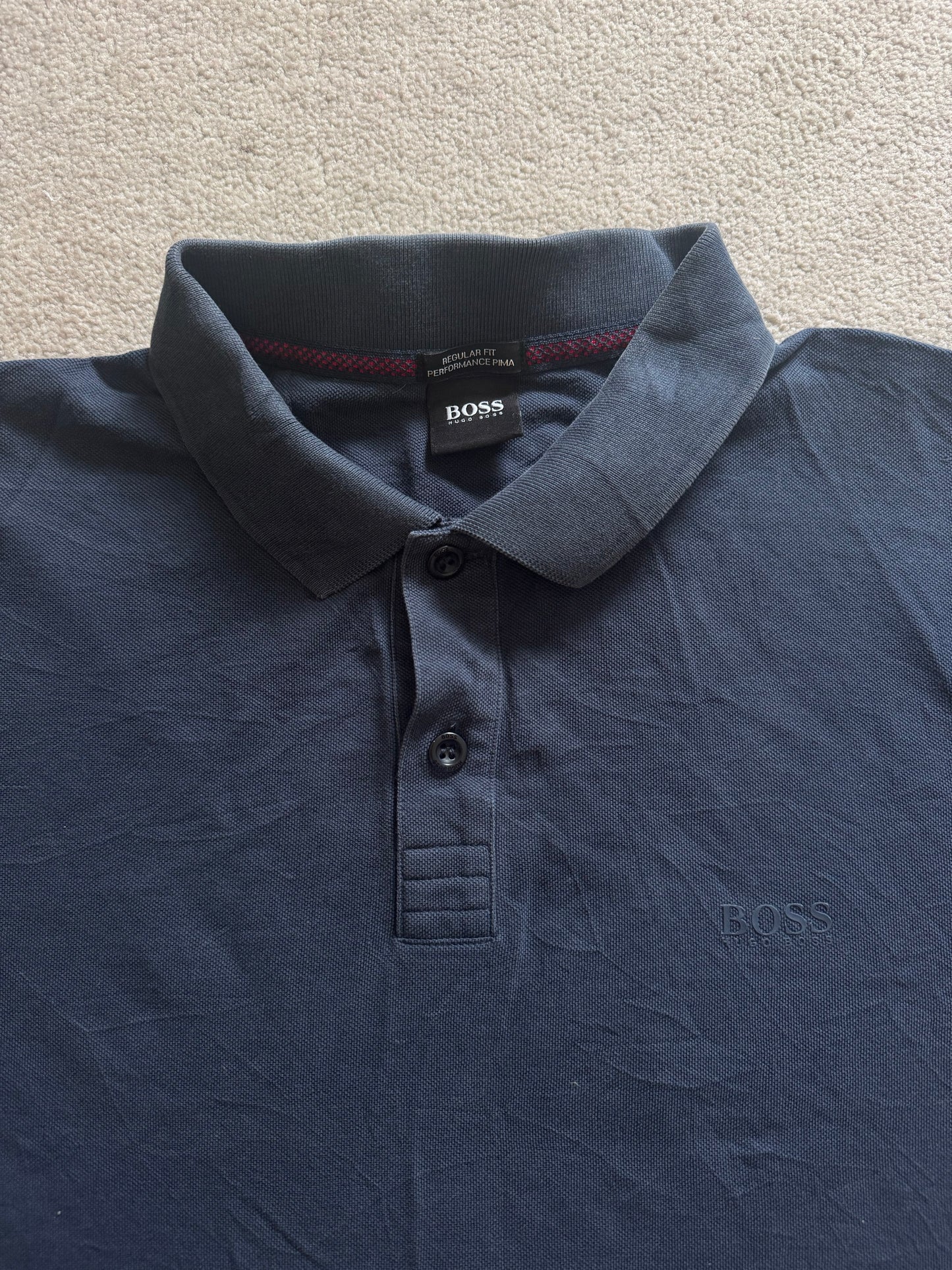Extra large Hugo Boss Navy Blue Polo Shirt