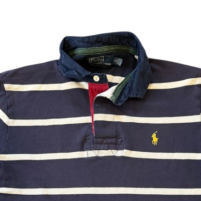 Medium Ralph Lauren Navy and White Polo Shirt