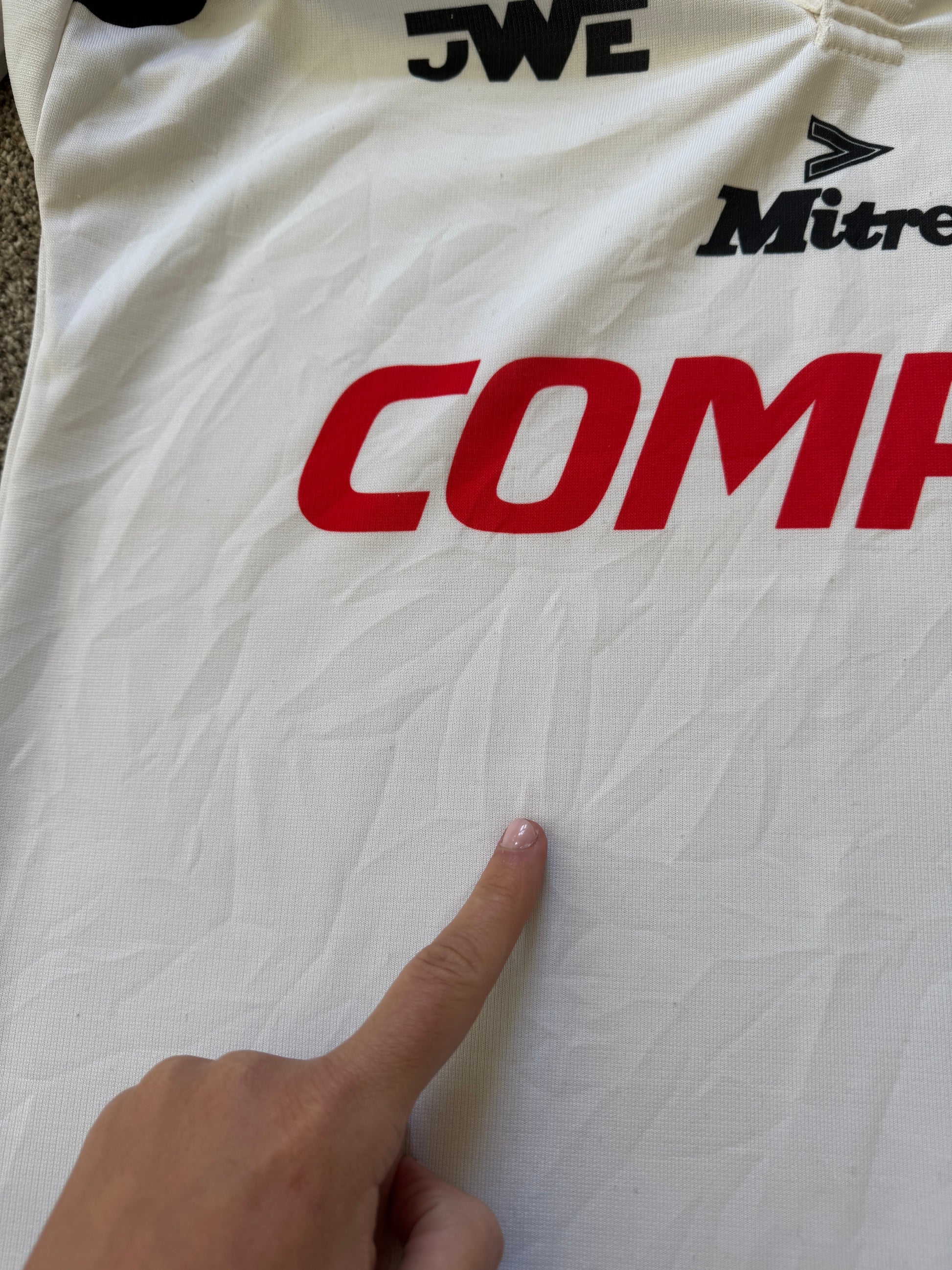 1996/97 Medium Mitre White Bradford Bulls Rugby Shirt