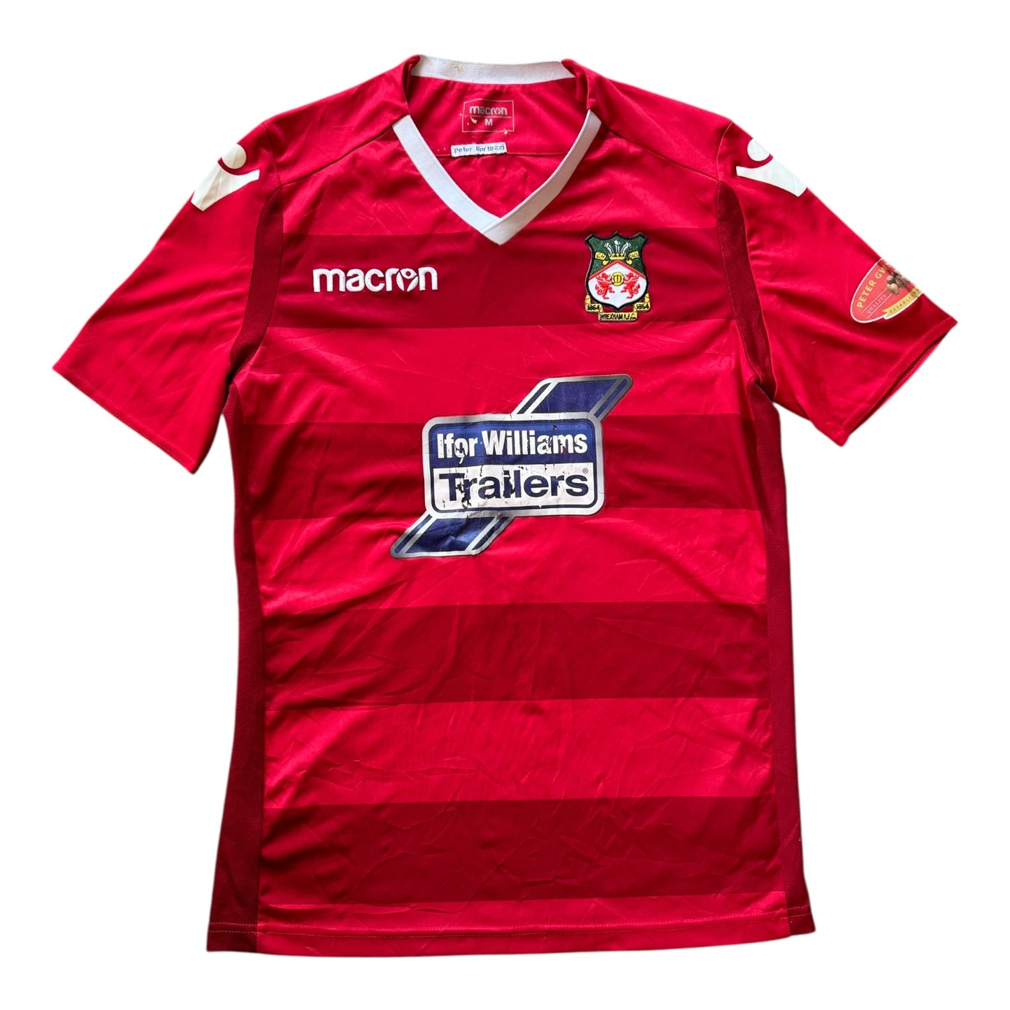 Medium Macron Red 2018 Wrexham Football Shirt