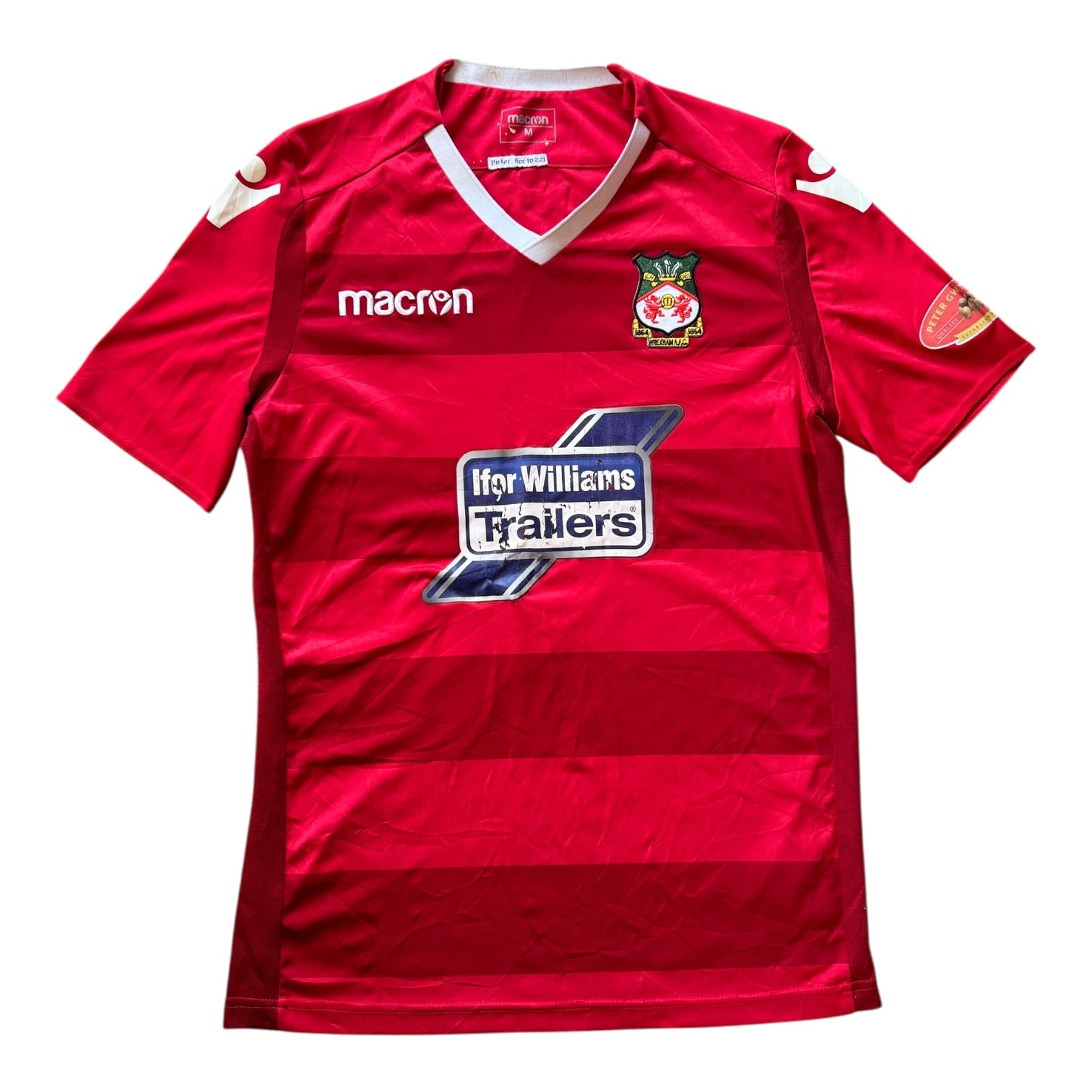 Medium Macron Red 2018 Wrexham Football Shirt