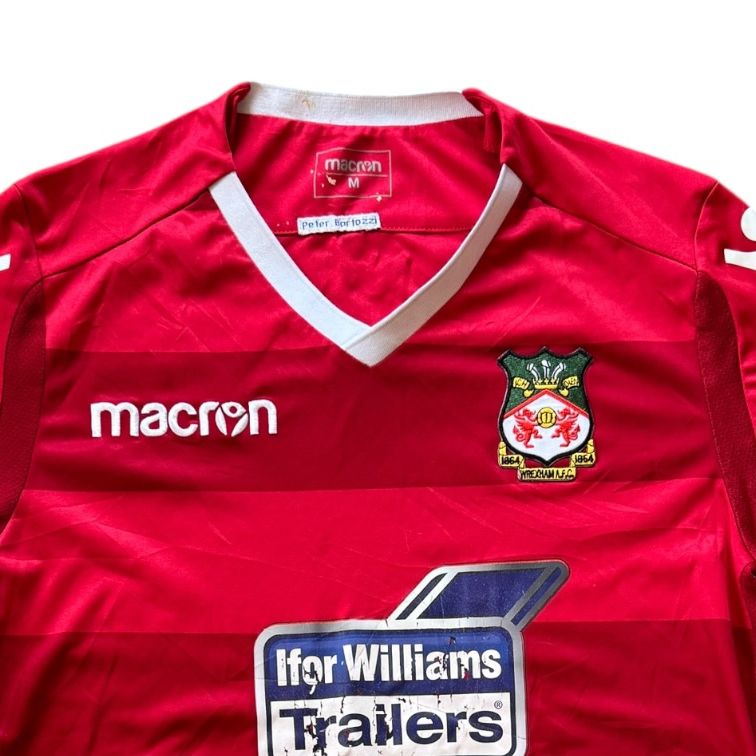 Medium Macron Red 2018 Wrexham Football Shirt