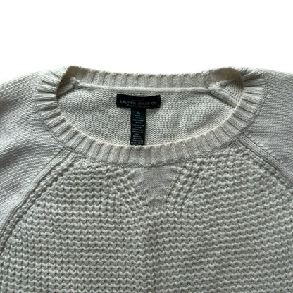 Woman's Extra large Ralph Lauren Beige Knitted Textured Jumper