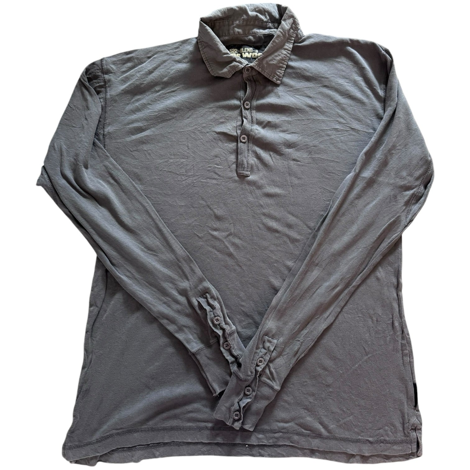Large Rework Grey Rugby Shirt