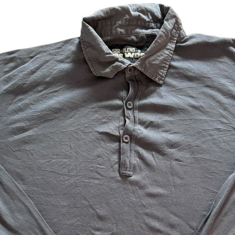 Large Rework Grey Rugby Shirt