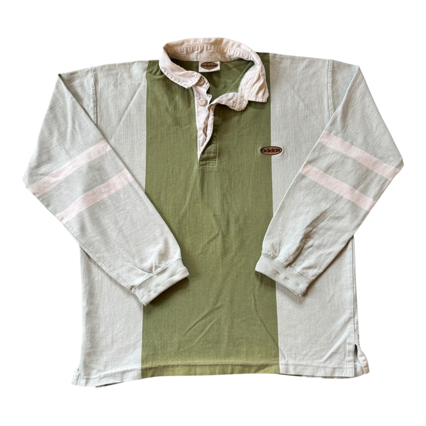 Medium Adidas Green Rugby Shirt