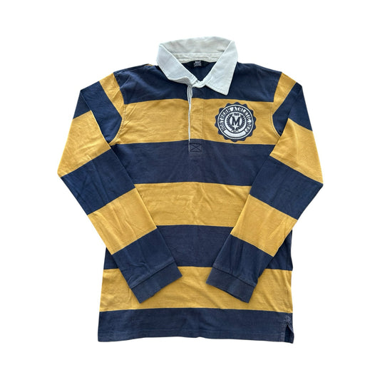Aged 12-13 Rebel Yellow and Navy Rugby Shirt
