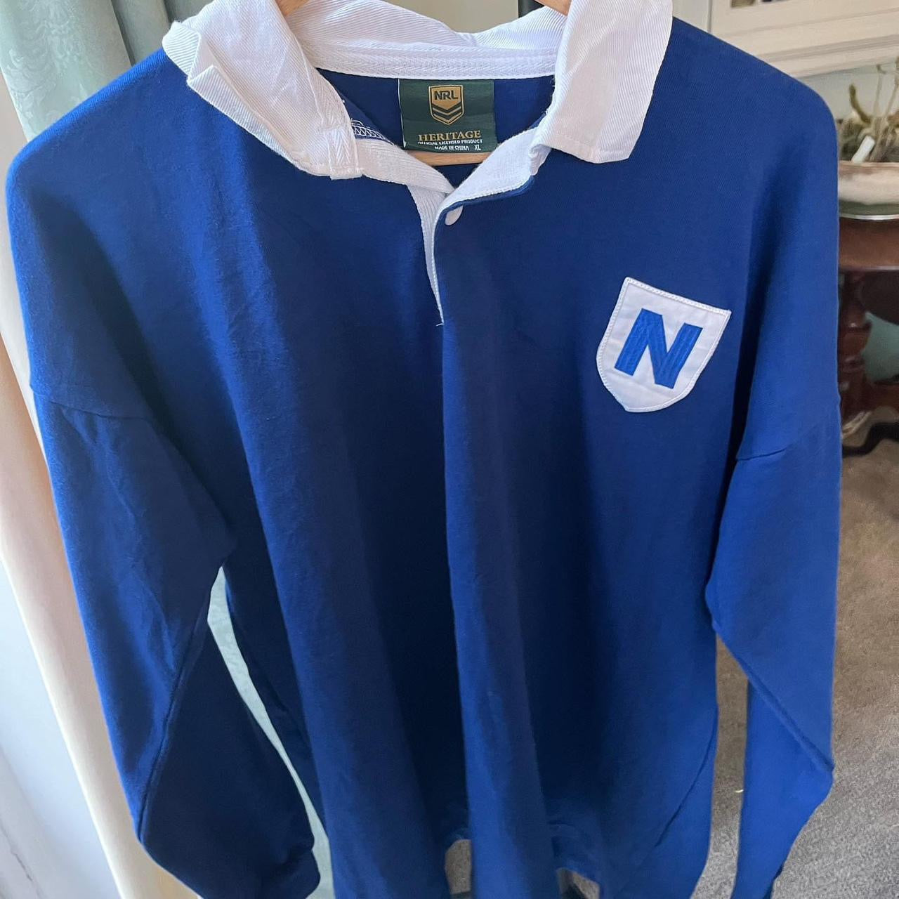 Extra large Heritage Blue Newton Jets NRL Rugby Shirt
