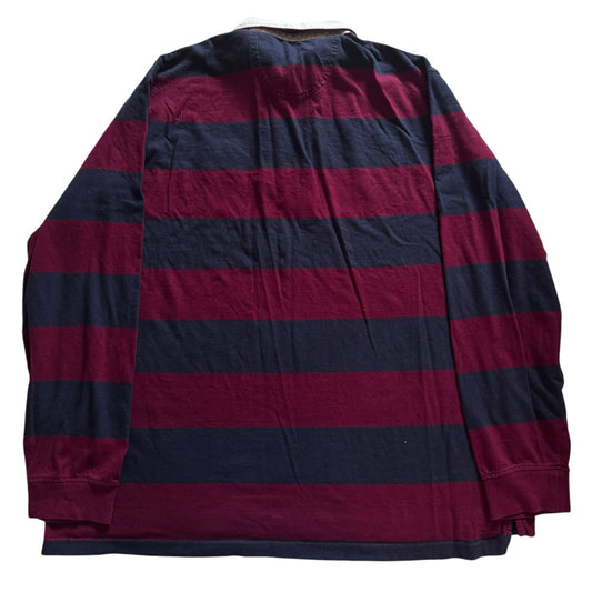 3XL Izod Red and Navy Rugby Shirt
