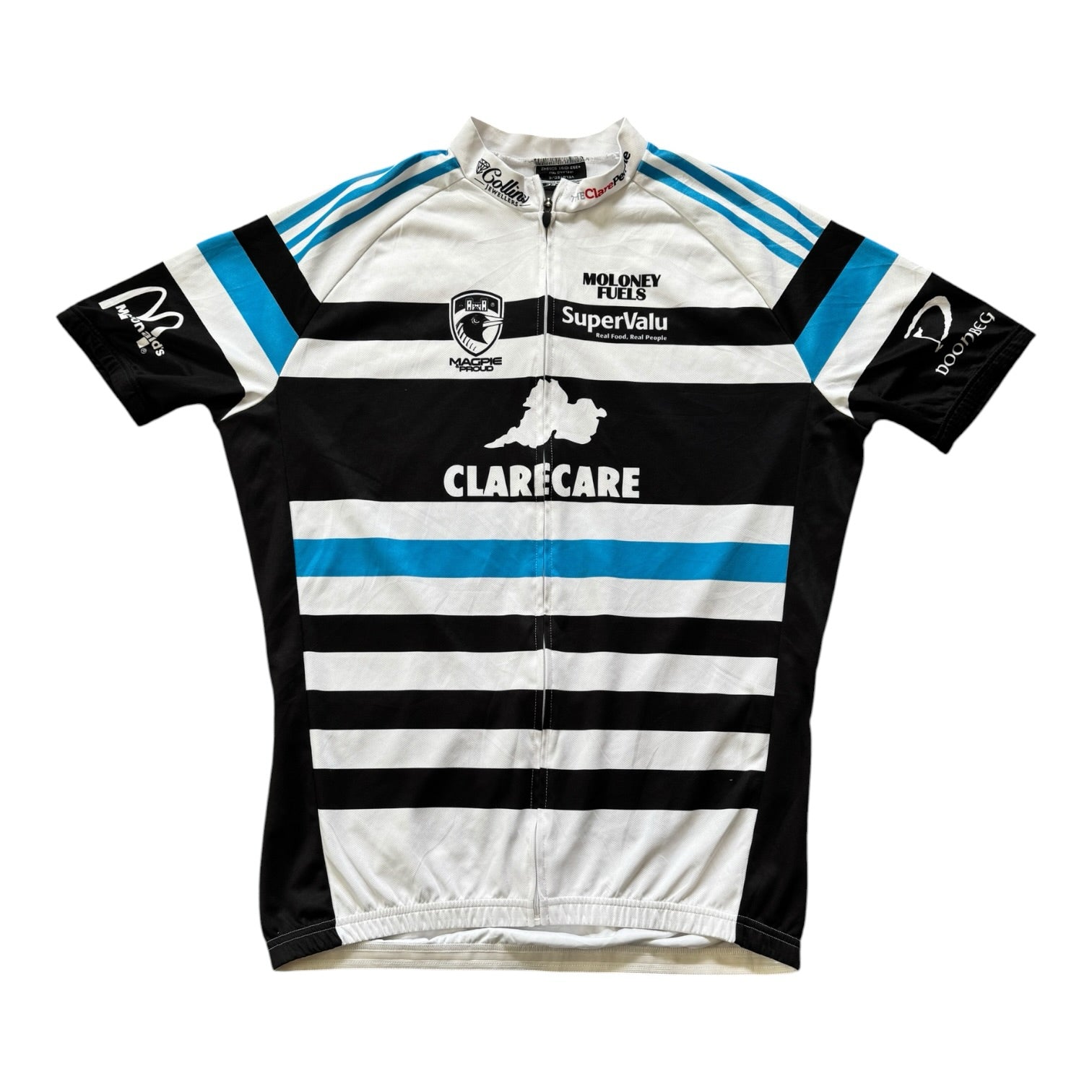5XL Delotec White Magpie & Proud Cycling Shirt