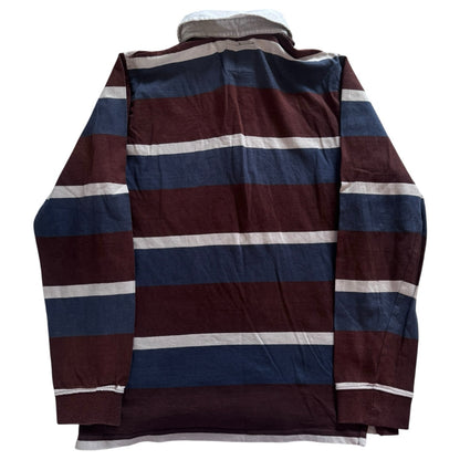 Medium Zara Blue/ Browny Red Rugby Shirt