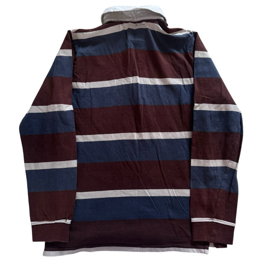 Medium Zara Blue/ Browny Red Rugby Shirt