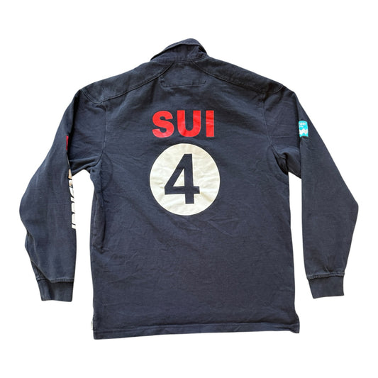 Large Ocean Works Navy Suisse Rugby Shirt