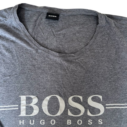 Large Hugo Boss Grey Long Sleeved T-Shirt