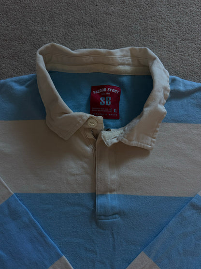 Extra large Sacoor Sport Blue and Beige Rugby Shirt