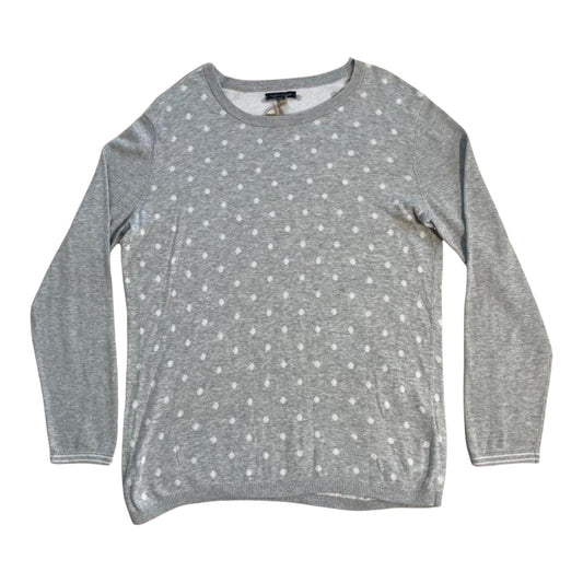Woman's Large Tommy Hilfiger Grey Spotted Thin Jumper
