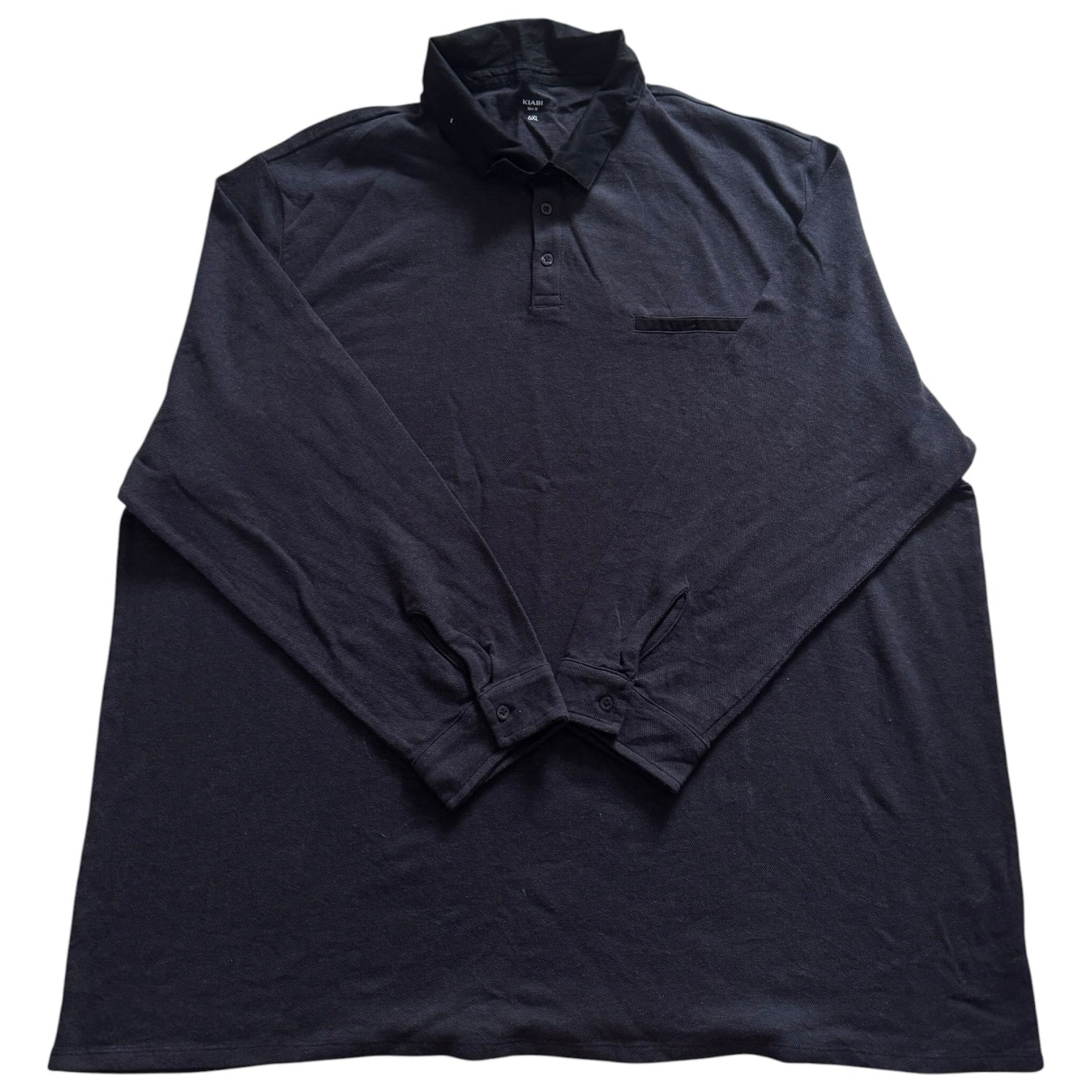 6XL Kiabi Washed Navy Rugby Shirt