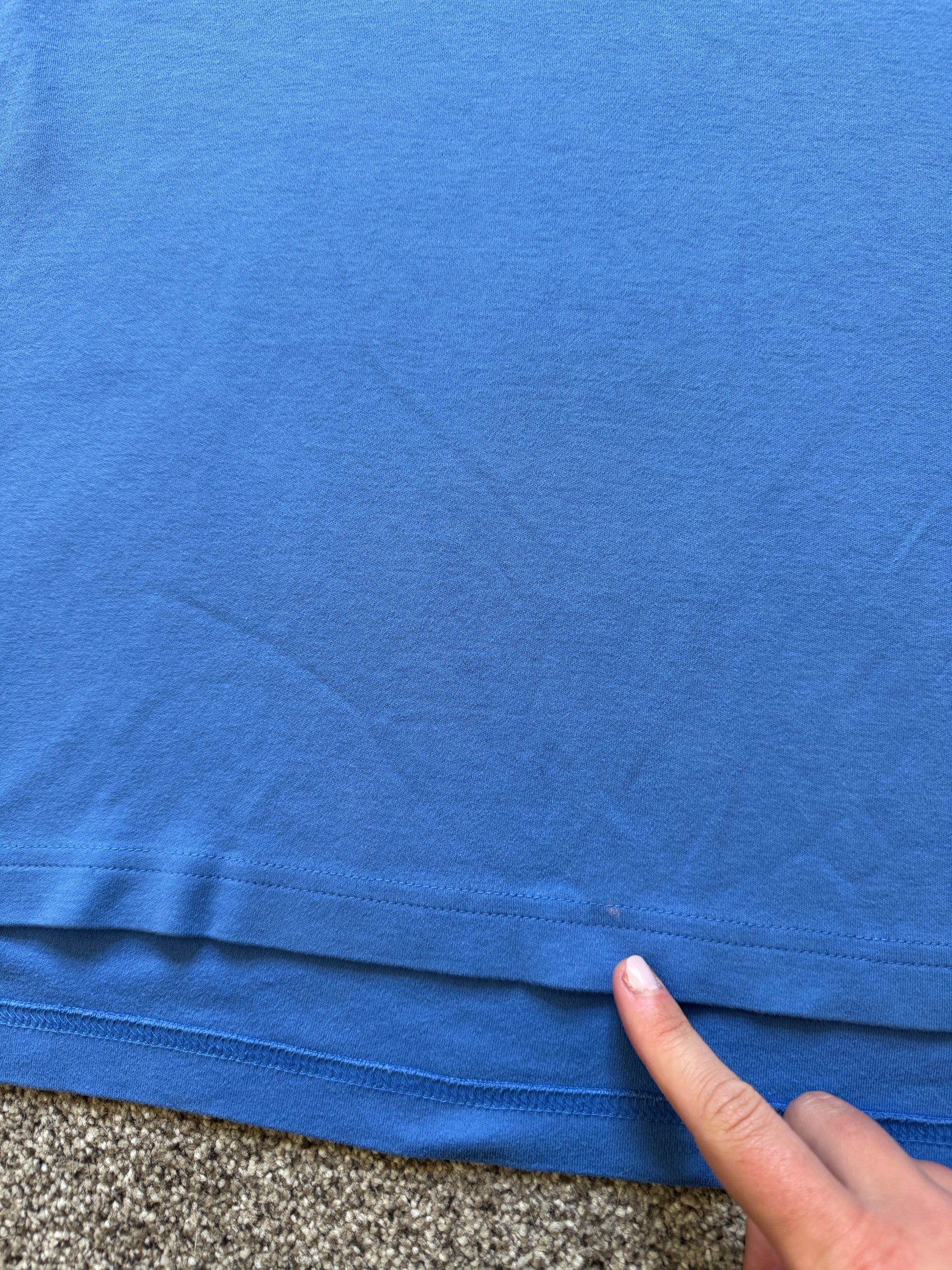 Large Tommy Hilfiger Blue Stretchy Polo Shirt