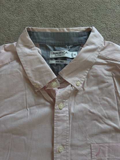 XXL Nautica Pink Check Shirt