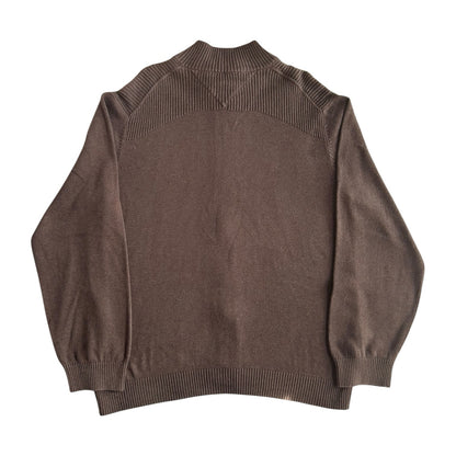 Extra large Tommy Hilfiger Brown Full Zip Jumper