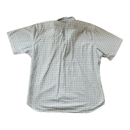 3XLT Ralph Lauren White Checked Short Sleeved Shirt