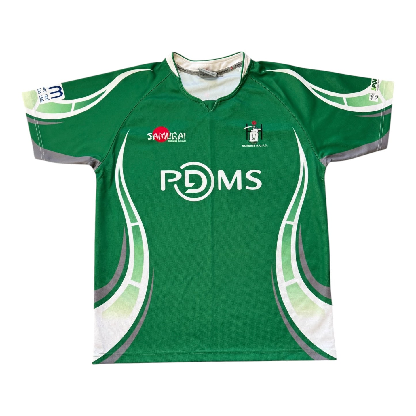 Large Samurai Green Nomads Rugby Shirt