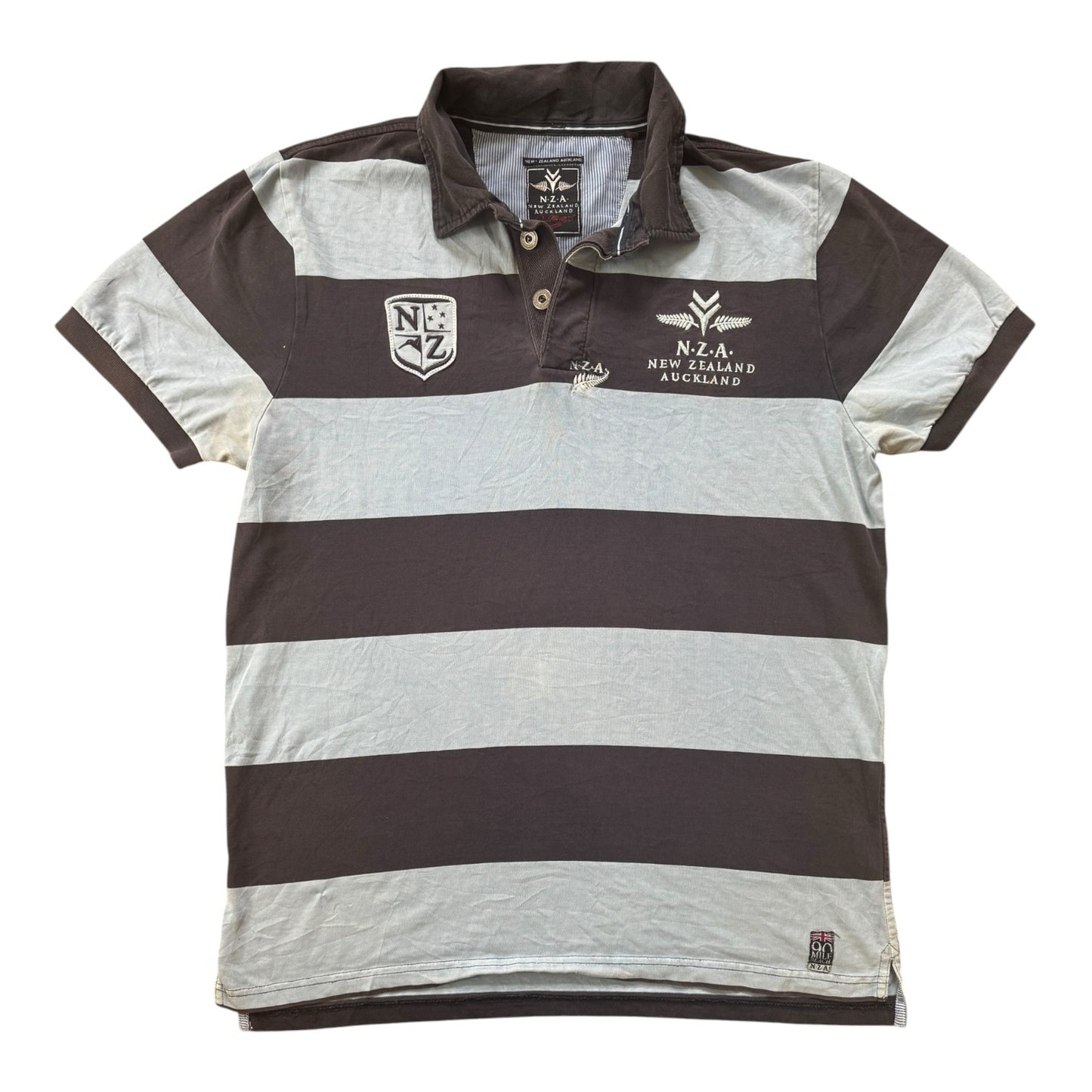 Extra large New Zealand Auckland Blue and Navy Polo Shirt