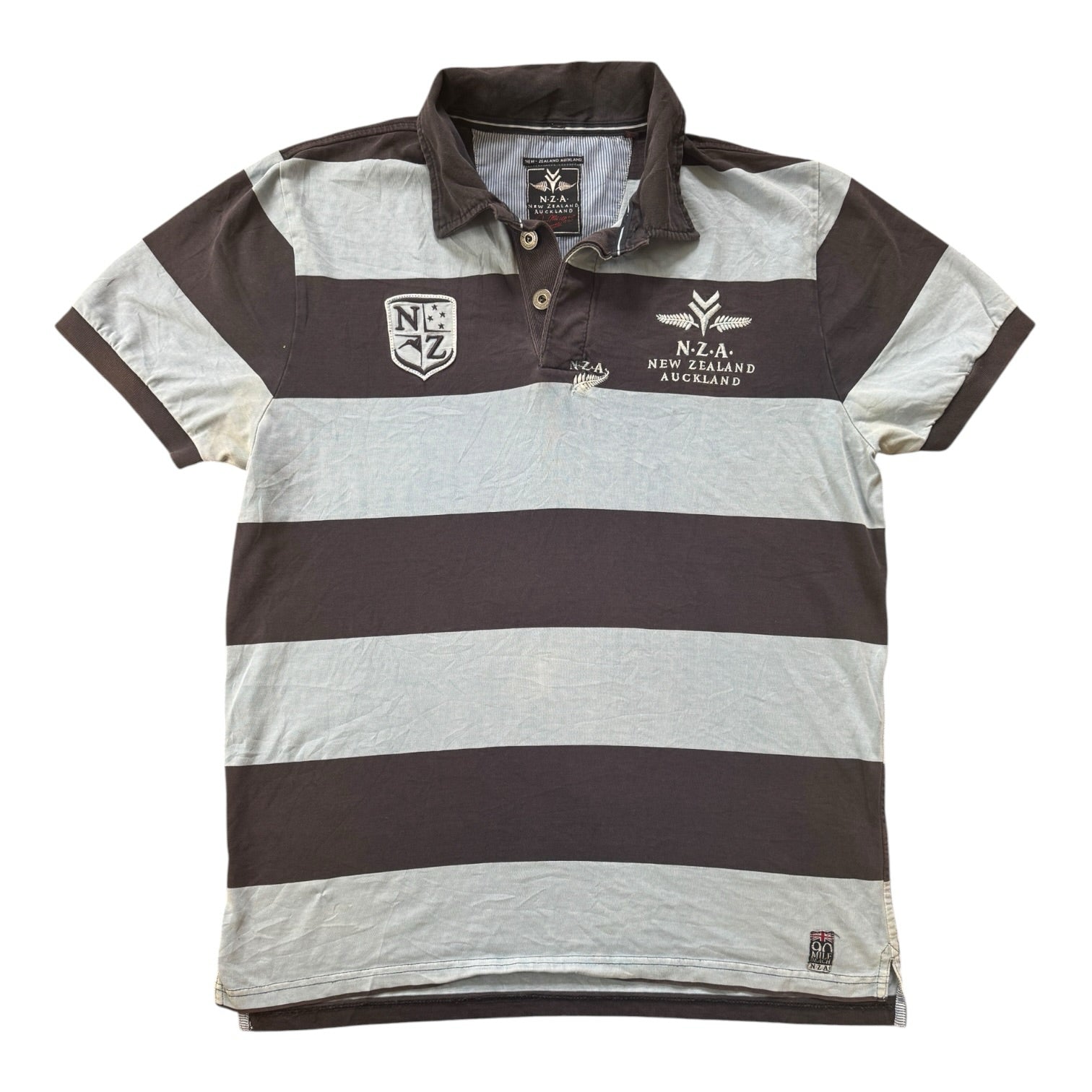Extra large New Zealand Auckland Blue and Navy Polo Shirt