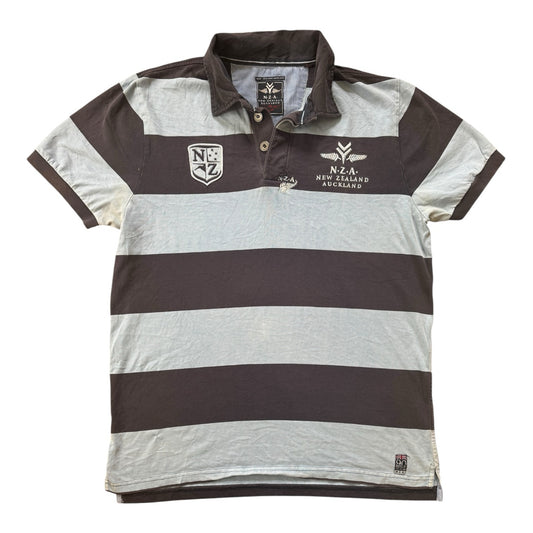 Extra large New Zealand Auckland Blue and Navy Polo Shirt
