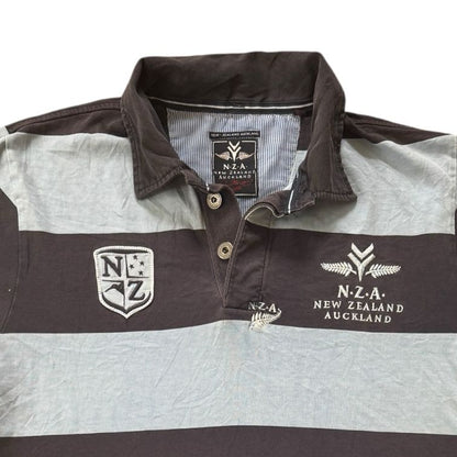 Extra large New Zealand Auckland Blue and Navy Polo Shirt