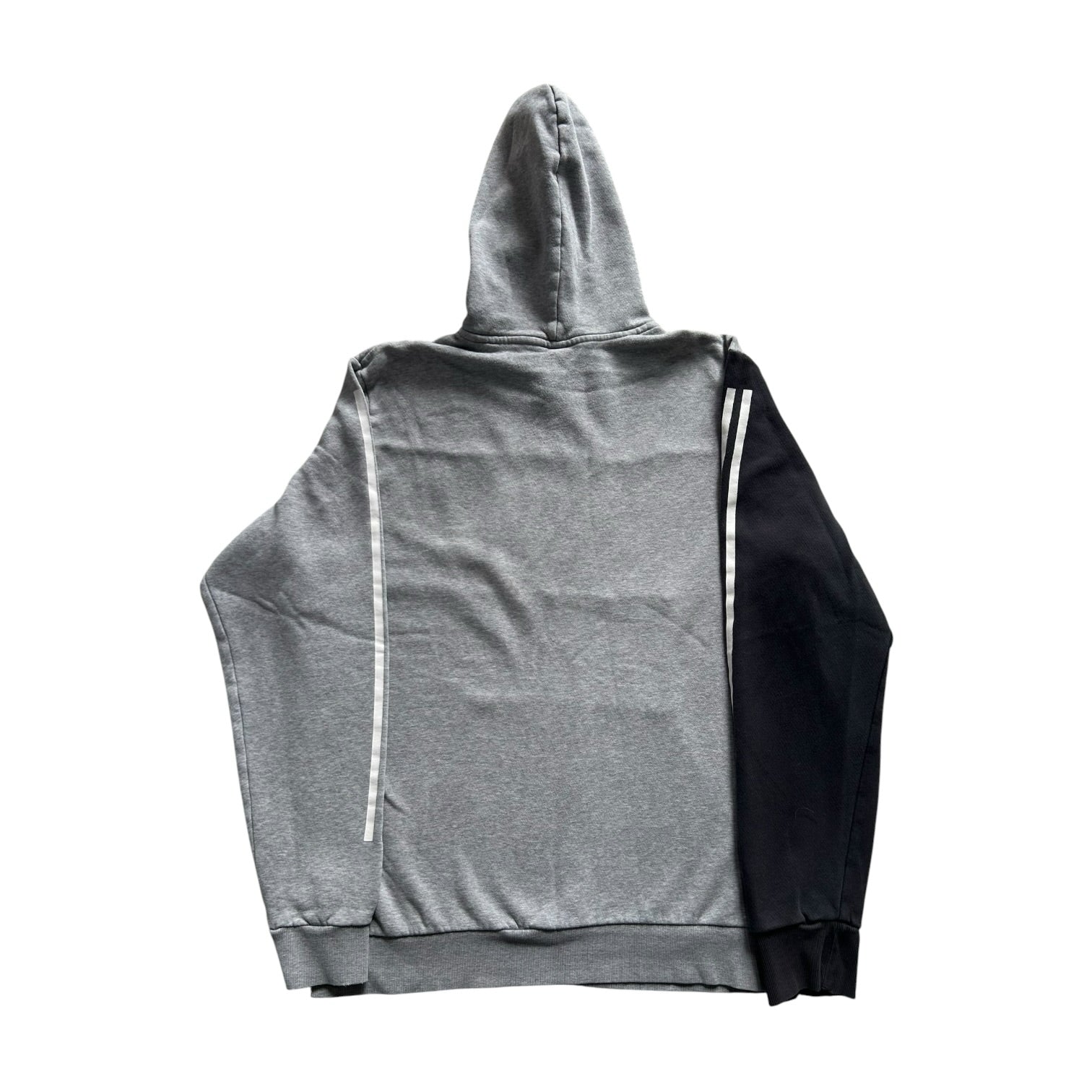 Large Adidas Grey and Black Hoodie