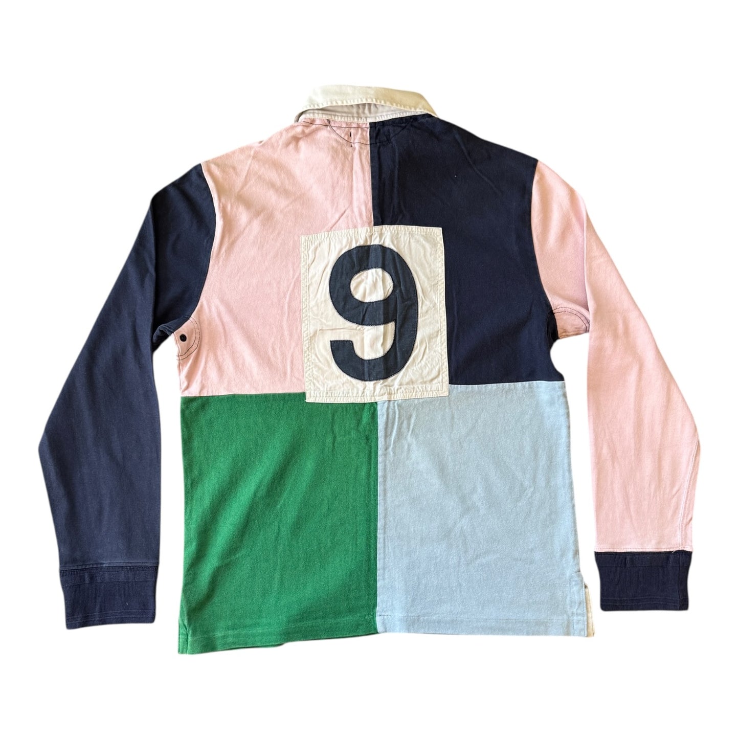 Medium Ralph Lauren Block Coloured Rugby Shirt