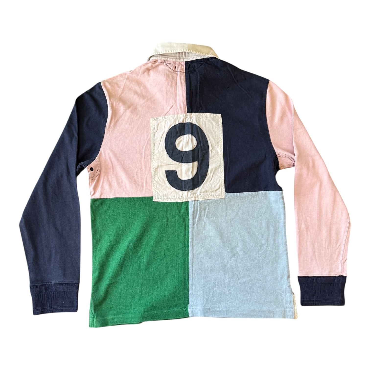 Medium Ralph Lauren Block Coloured Rugby Shirt