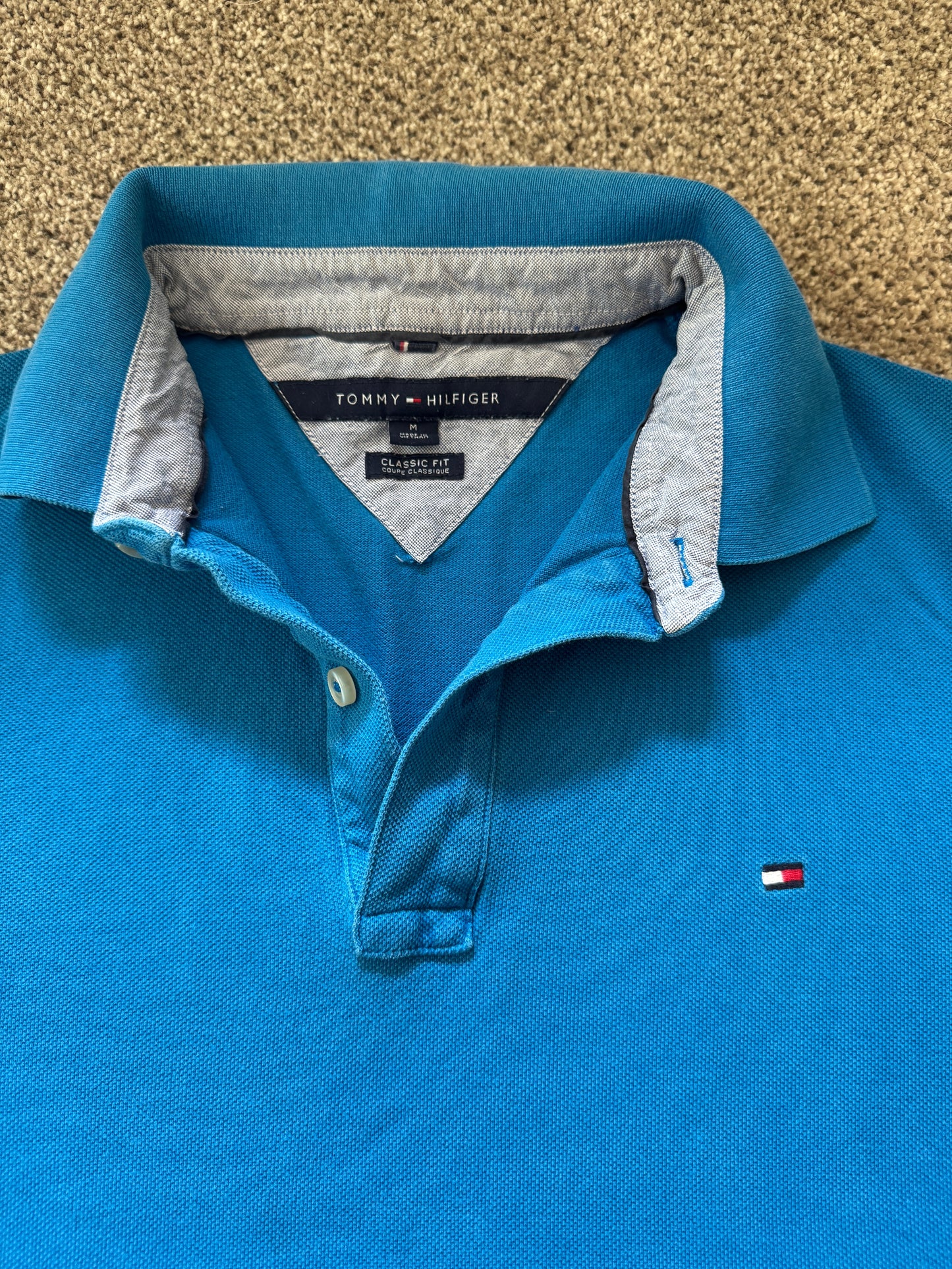 Medium Tommy Hilfiger Blue Classic Fit Polo Shirt