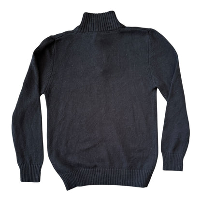 Aged 10-12 Nautica Black 1/4 Zip