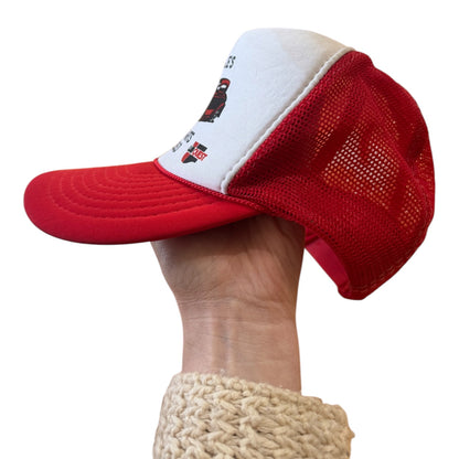Nissin Red and White Dale's Auto Parts Trucker Cap
