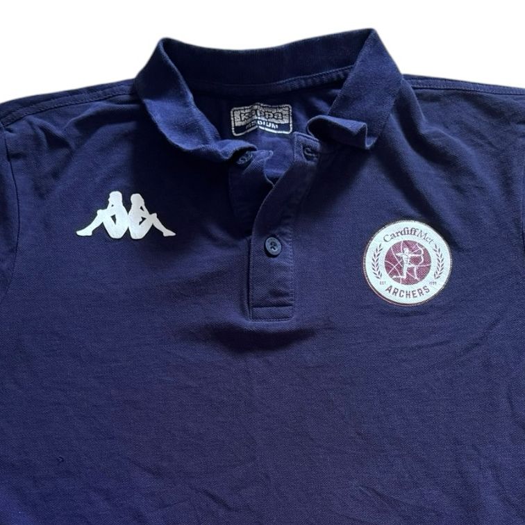 Medium Kappa Navy Cardiff Archers Polo Shirt